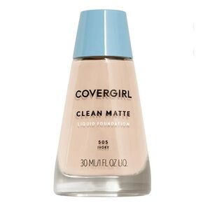 🆕 COVERGIRL Clean Matte Liquid Foundation, 505 Ivory, 30 ml., (1 fl oz)